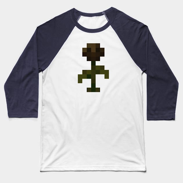 Minecraft Wither Flower Baseball T-Shirt by hannahjgb